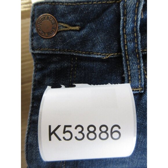 Judy Jeans 7 Blue Capri Fit Denim Grunge Distressed Pants Juniors - Picture 13 of 13